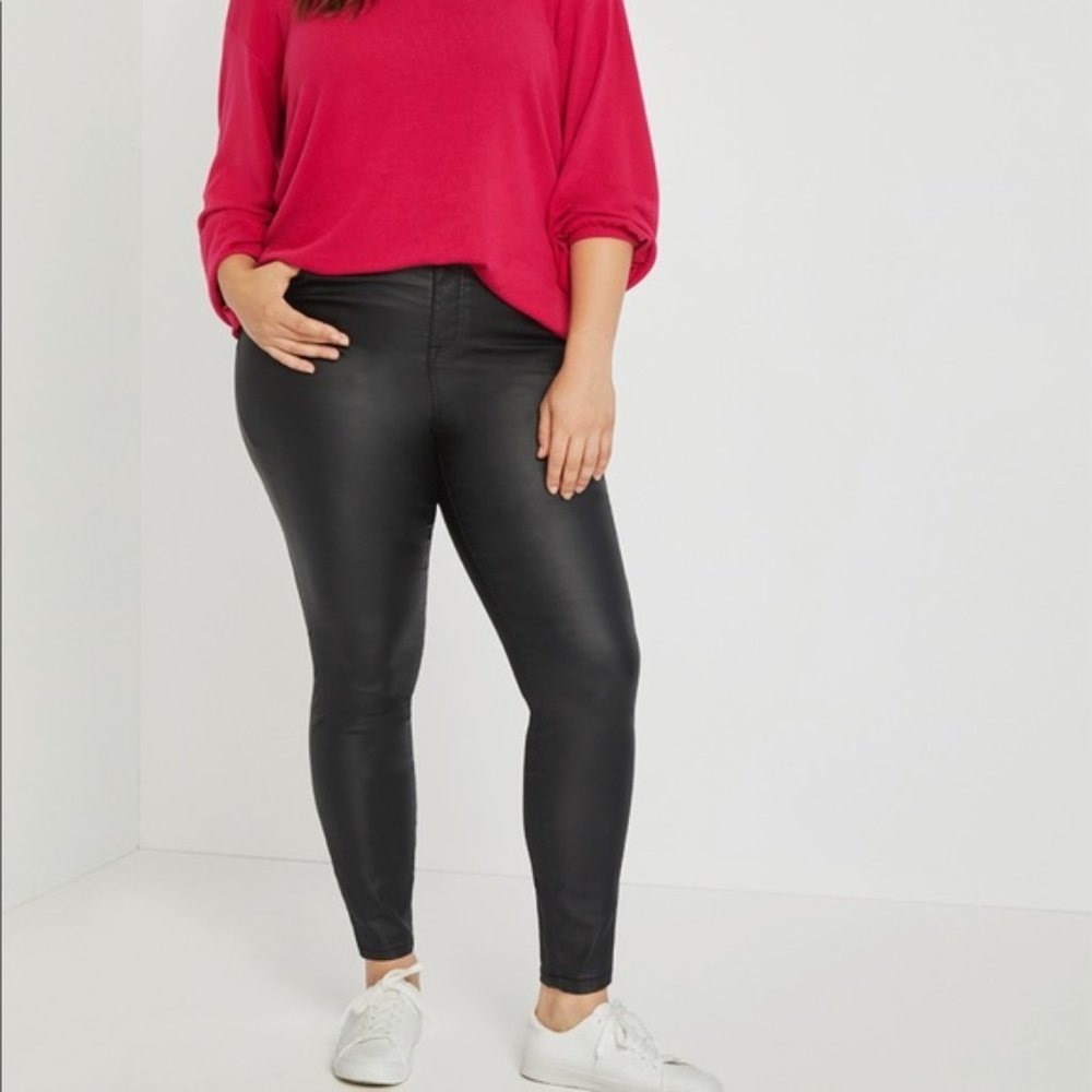 Eloquii Coated Skinny Jeans